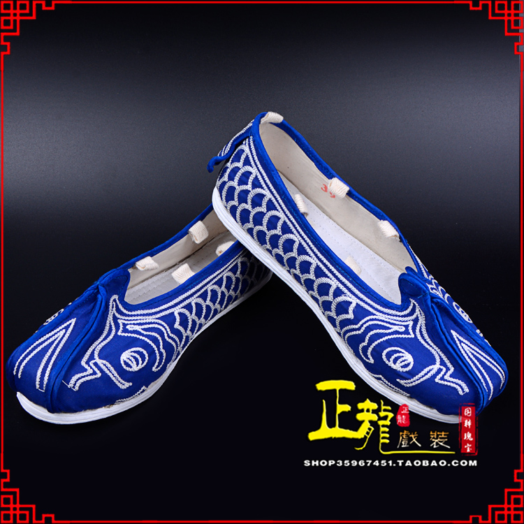 太谷戏鞋舞台演出鞋水路英雄三义斋布底鱼鳞洒