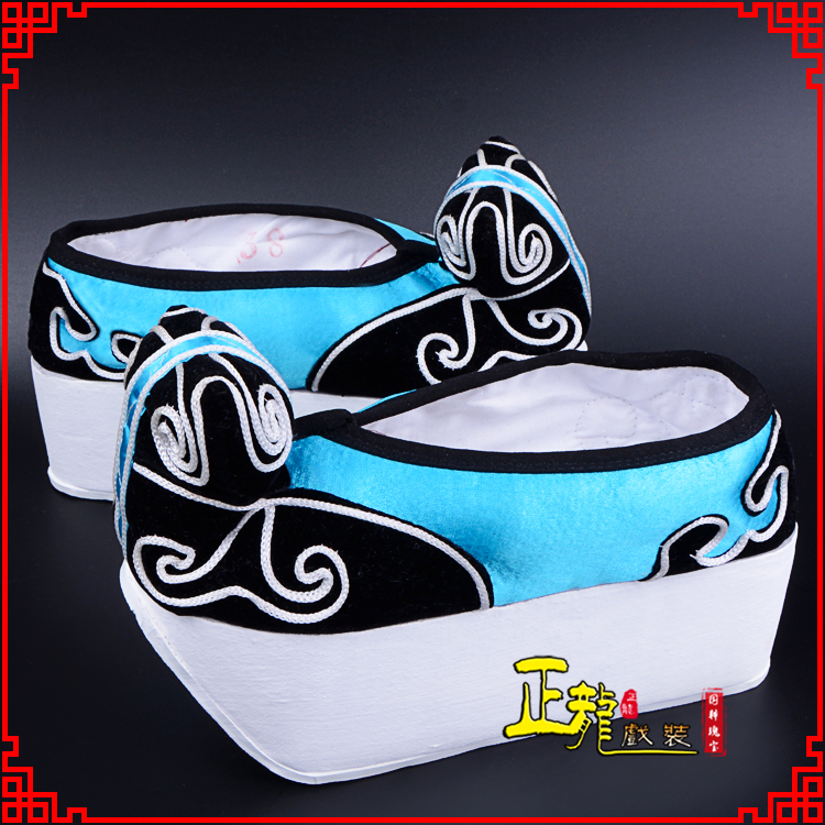 太谷京越剧黄梅戏古装男书生小生鞋云头鞋戏曲鞋云履 云头鞋