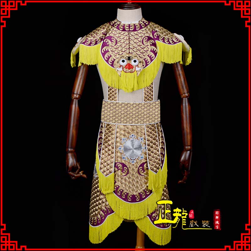 太谷武将士兵云肩鱼鳞侉子